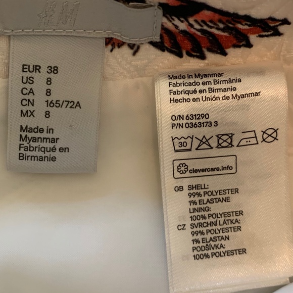 H&M Asian Crane Print Skirt - Picture 6 of 8